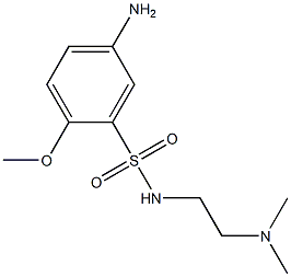 5-amino-N-[2-(dimethylamino)ethyl]-2-methoxybenzene-1-sulfonamide Struktur