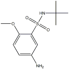 5-amino-N-tert-butyl-2-methoxybenzene-1-sulfonamide Struktur