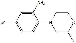 5-bromo-2-(2-methylmorpholin-4-yl)aniline Struktur