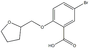 5-bromo-2-(oxolan-2-ylmethoxy)benzoic acid Struktur