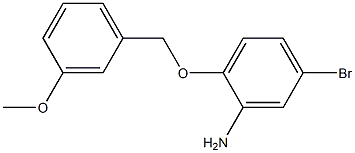 5-bromo-2-[(3-methoxyphenyl)methoxy]aniline Struktur