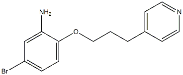 5-bromo-2-[3-(pyridin-4-yl)propoxy]aniline Struktur