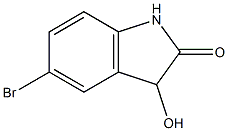 5-bromo-3-hydroxy-2,3-dihydro-1H-indol-2-one Struktur