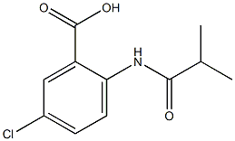 5-chloro-2-(isobutyrylamino)benzoic acid Struktur