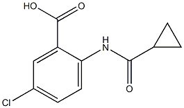 5-chloro-2-[(cyclopropylcarbonyl)amino]benzoic acid Struktur