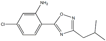 5-chloro-2-[3-(2-methylpropyl)-1,2,4-oxadiazol-5-yl]aniline Struktur