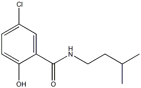 5-chloro-2-hydroxy-N-(3-methylbutyl)benzamide Struktur