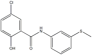 5-chloro-2-hydroxy-N-[3-(methylsulfanyl)phenyl]benzamide Struktur