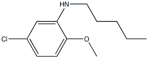 5-chloro-2-methoxy-N-pentylaniline Struktur