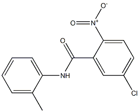 5-chloro-N-(2-methylphenyl)-2-nitrobenzamide Struktur