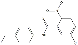 5-chloro-N-(4-ethylphenyl)-2-nitrobenzamide Struktur