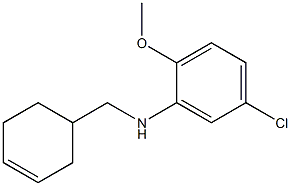 5-chloro-N-(cyclohex-3-en-1-ylmethyl)-2-methoxyaniline Struktur