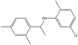 5-chloro-N-[1-(2,4-dimethylphenyl)ethyl]-2-methylaniline Struktur