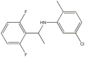 5-chloro-N-[1-(2,6-difluorophenyl)ethyl]-2-methylaniline Struktur