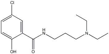 5-chloro-N-[3-(diethylamino)propyl]-2-hydroxybenzamide Struktur