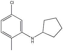 5-chloro-N-cyclopentyl-2-methylaniline Struktur