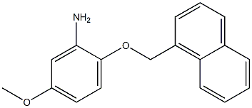 5-methoxy-2-(naphthalen-1-ylmethoxy)aniline Struktur