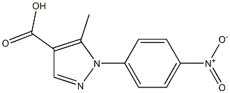 5-methyl-1-(4-nitrophenyl)-1H-pyrazole-4-carboxylic acid Struktur