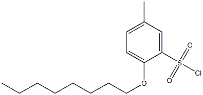 5-methyl-2-(octyloxy)benzene-1-sulfonyl chloride Struktur