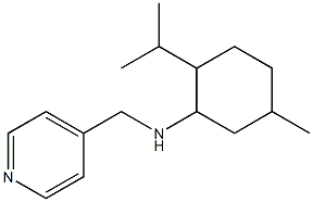 5-methyl-2-(propan-2-yl)-N-(pyridin-4-ylmethyl)cyclohexan-1-amine Struktur