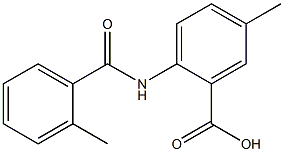 5-methyl-2-[(2-methylbenzene)amido]benzoic acid Struktur