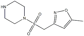 5-methyl-3-[(piperazine-1-sulfonyl)methyl]-1,2-oxazole Struktur