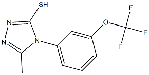 5-methyl-4-[3-(trifluoromethoxy)phenyl]-4H-1,2,4-triazole-3-thiol Struktur