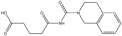 5-oxo-5-(1,2,3,4-tetrahydroisoquinolin-2-ylcarbonylamino)pentanoic acid Struktur