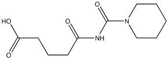 5-oxo-5-(piperidin-1-ylcarbonylamino)pentanoic acid Struktur