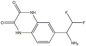 6-(1-amino-2,2-difluoroethyl)-1,2,3,4-tetrahydroquinoxaline-2,3-dione Struktur