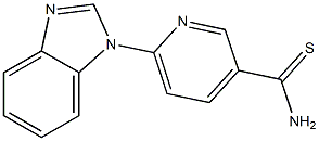 6-(1H-benzimidazol-1-yl)pyridine-3-carbothioamide Struktur