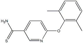 6-(2,6-dimethylphenoxy)pyridine-3-carbothioamide Struktur