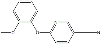 6-(2-methoxyphenoxy)nicotinonitrile Struktur