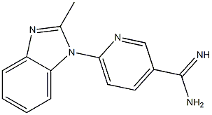 6-(2-methyl-1H-benzimidazol-1-yl)pyridine-3-carboximidamide Struktur