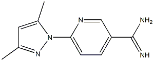 6-(3,5-dimethyl-1H-pyrazol-1-yl)pyridine-3-carboximidamide Struktur