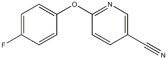 6-(4-fluorophenoxy)nicotinonitrile Struktur