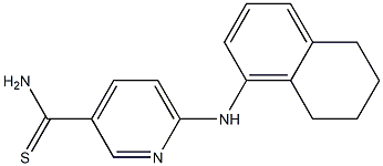 6-(5,6,7,8-tetrahydronaphthalen-1-ylamino)pyridine-3-carbothioamide Struktur