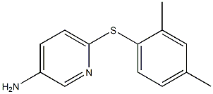 6-[(2,4-dimethylphenyl)sulfanyl]pyridin-3-amine Struktur