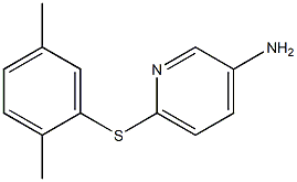 6-[(2,5-dimethylphenyl)sulfanyl]pyridin-3-amine Struktur