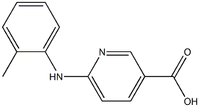 6-[(2-methylphenyl)amino]pyridine-3-carboxylic acid Struktur