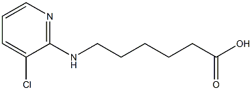 6-[(3-chloropyridin-2-yl)amino]hexanoic acid Struktur