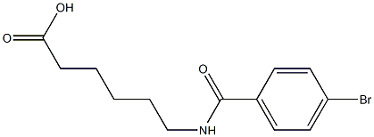 6-[(4-bromobenzoyl)amino]hexanoic acid Struktur