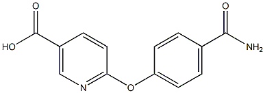 6-[4-(aminocarbonyl)phenoxy]nicotinic acid Struktur