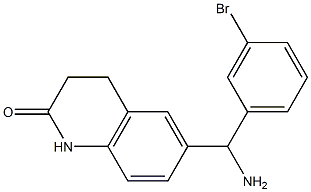 6-[amino(3-bromophenyl)methyl]-1,2,3,4-tetrahydroquinolin-2-one Struktur