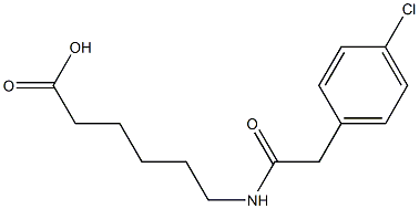 6-{[(4-chlorophenyl)acetyl]amino}hexanoic acid Struktur