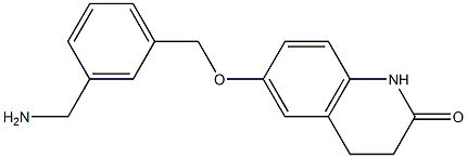 6-{[3-(aminomethyl)benzyl]oxy}-3,4-dihydroquinolin-2(1H)-one Struktur