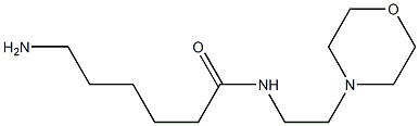 6-amino-N-(2-morpholin-4-ylethyl)hexanamide Struktur