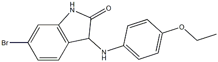 6-bromo-3-[(4-ethoxyphenyl)amino]-2,3-dihydro-1H-indol-2-one Struktur