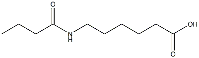 6-butanamidohexanoic acid Struktur