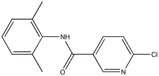 6-chloro-N-(2,6-dimethylphenyl)pyridine-3-carboxamide Struktur